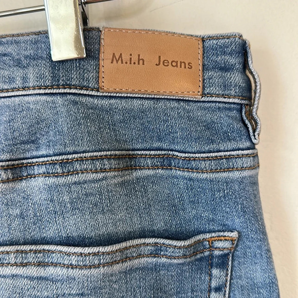 M.I.H. Mid Rise Skinny Boyfriend Tomboy Light Blue Wash Jeans, 31 - Picture 7 of 13